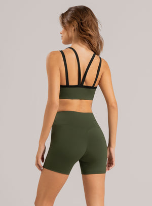 SHORT DEPORTIVO LUNA EN TELA SUPLEX 18 VERDE