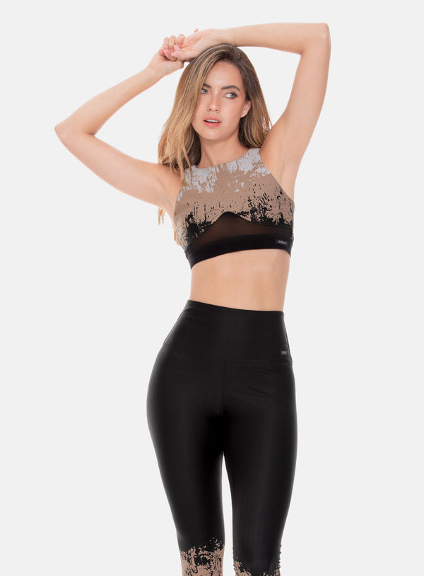 TOP DEPORTIVO POLIAMIDA JACQUARD REF: 108513