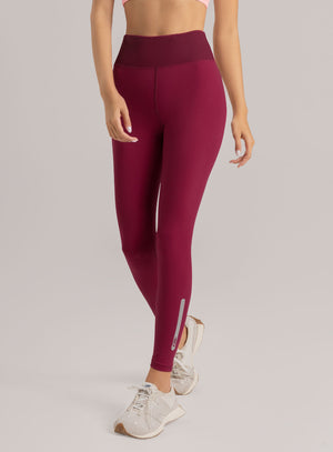 LEGGINS DEPORTIVO AURA EN TELA SUPLEX 47 VINO TINTO