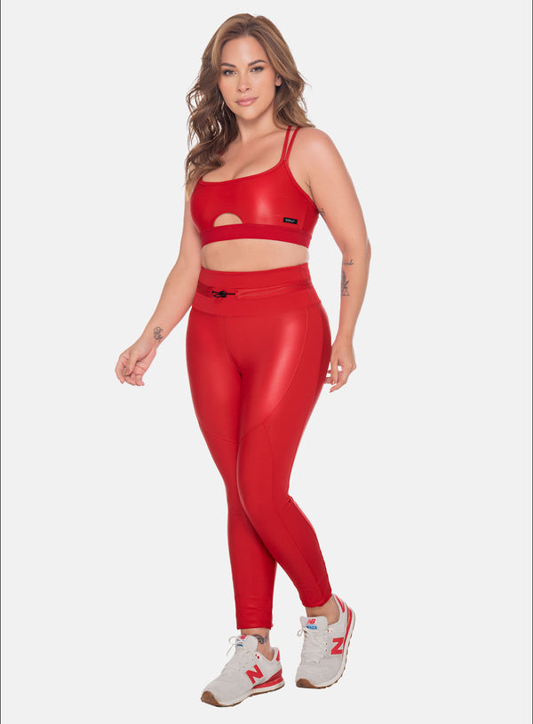 LEGGINS DEPORTIVO POLIAMIDA APARIENCIA CUERO REF:111143