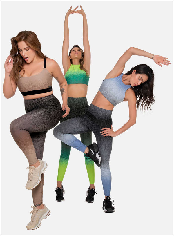 LEGGINS DEPORTIVO POLIAMIDA JACQUARD CON EFECTO DEGRADE REF:111343