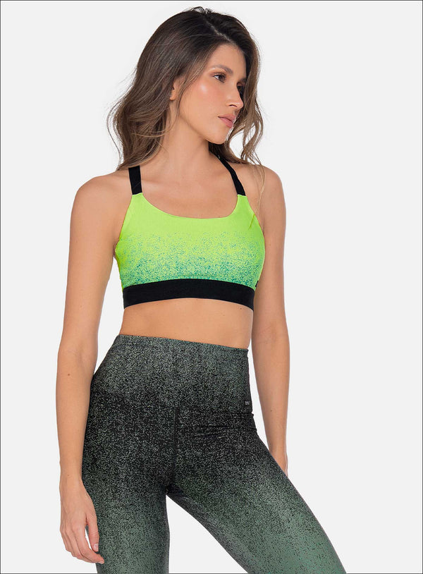 TOP DEPORTIVO POLIAMIDA JACQUARD CON EFECTO DEGRADE REF:111583
