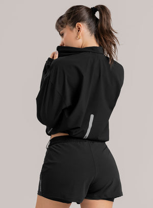 CHAQUETA DEPORTIVA SASHA EN TELA SEMI IMPERMEABLE 1 NEGRO