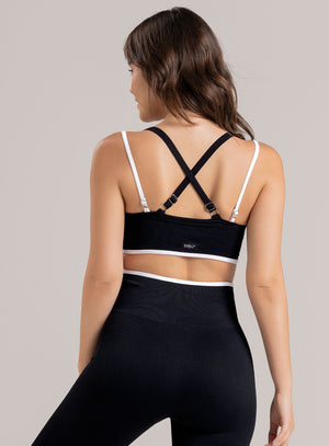 TOP DEPORTIVO LUMINARE SIN COSTURAS 1 NEGRO