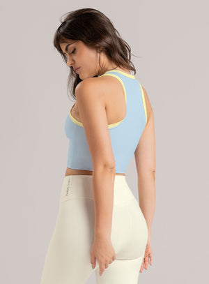 TOP DEPORTIVO ARIA EN TELA SHERY 39 AZUL