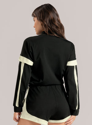 CHAQUETA DEPORTIVA ATENA EN TELA SHERY 1 NEGRO