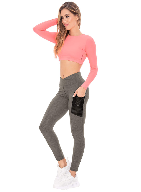 LEGGINS DEPORTIVO  TELA SUPPLEX CON BOLSILLO  REF: 106803